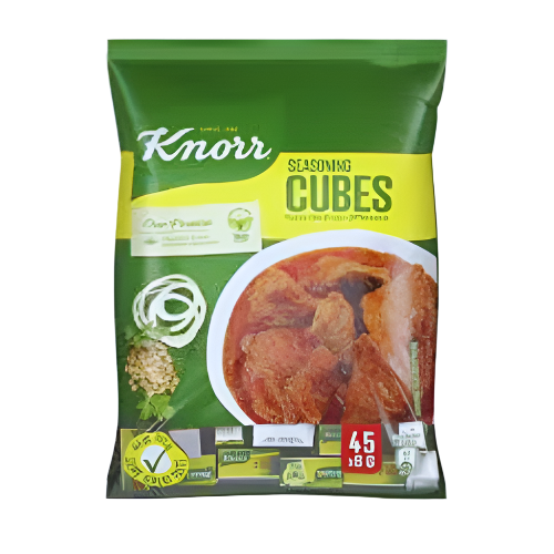 Knorr seasoning cubes packaging on a white background