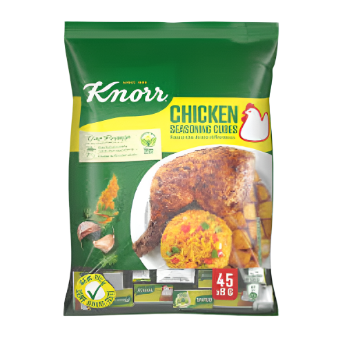Knorr Chicken Seasoning Cubes packaging on a white background