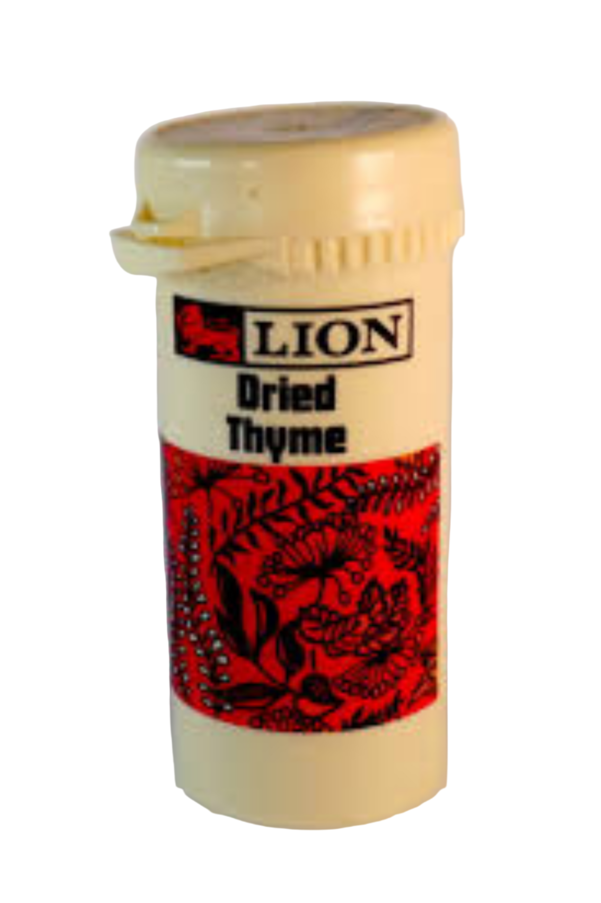 Lion Dried Thyme container on a white background