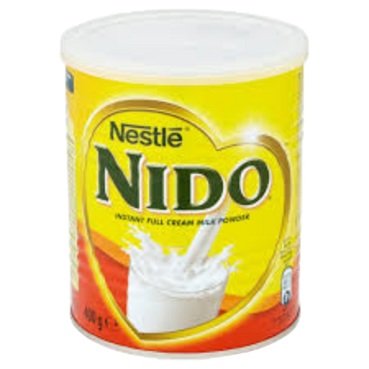Nestle Nido powder container with yellow and red design