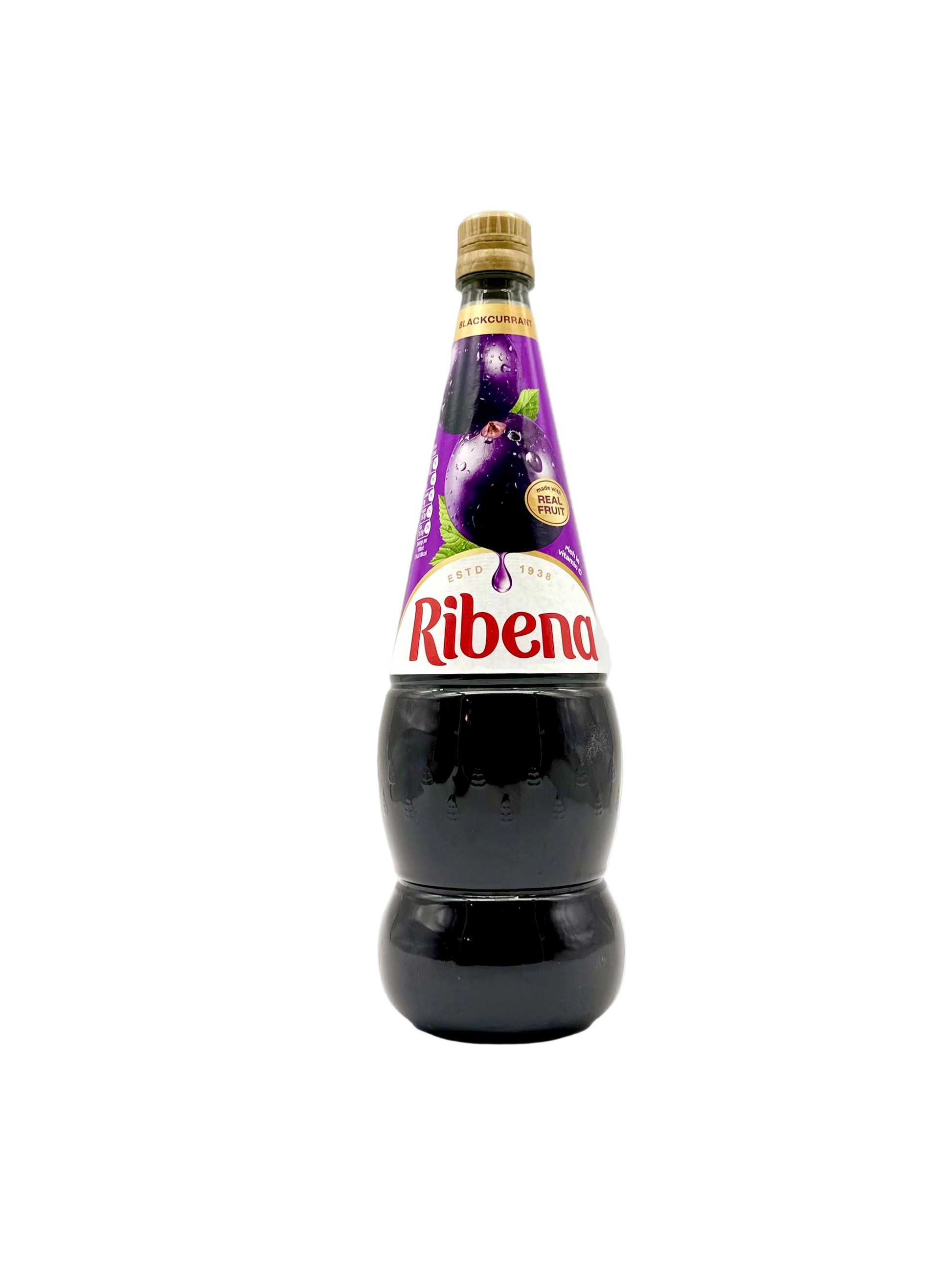 Bottle of Ribena on a white background